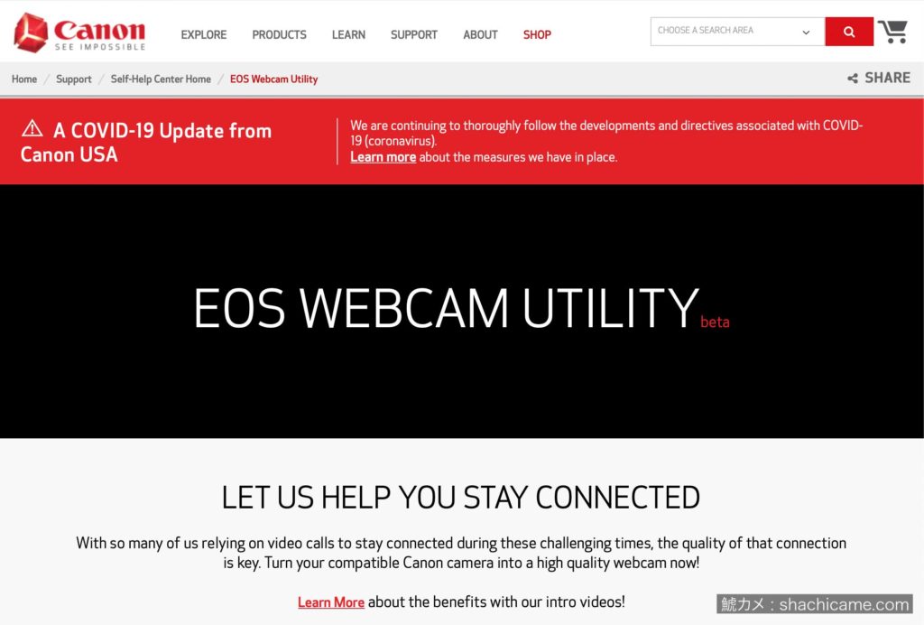 Canon EOS WEBCAM UTILITY beta 01