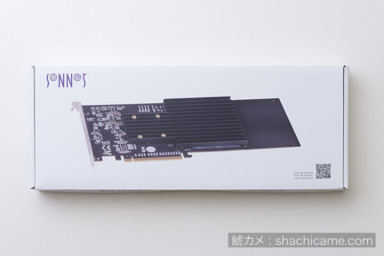 PCIe SSD RAID 01 Sonnet M.2 4x4 PCIe Card (Silent) [FUS-SSD-4X4-E3S]